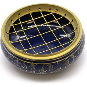 Wierookhouder Keel Chakra - 5e Chakra - 7.7cm - Houtskool Wierookpot - Wierookbrander - Wierook Houder