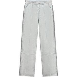 NIK&NIK Imitatieleren Wide Leg Broek Kenner Zilver