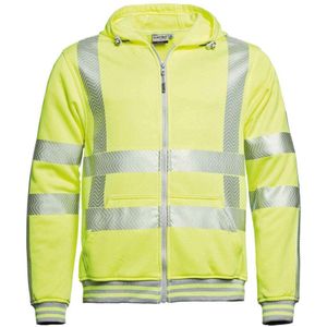 Santino Hooded Werkvest Vermont - Fluor Geel - Maat 5XL