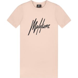 Malelions Jurk T-Shirt Kids Roze/Zwart - Maat: 128