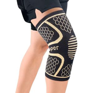 Kniebrace - Knee Sleeves - Knieband - Ondersteunende Kniebandage voor Sport & Herstel - Compressie & Stabilisatie - Geschikt voor Hardlopen, Fitness & Artritis - Maat L - Zwart