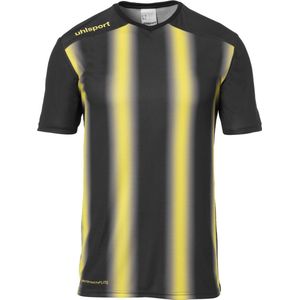 Uhlsport Stripe 2.0 Shirt Korte Mouw Kinderen - Zwart / Geel | Maat: 152