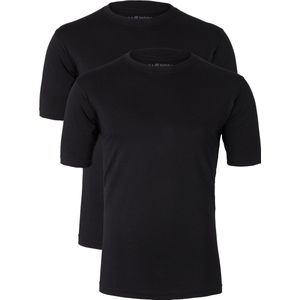 CASA MODA T-shirts (2-pack) - O-neck - zwart - Maat: 5XL