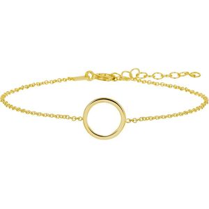 Armband Rondje 16 + 3 Cm 3 Micron Zilver Verguld (Geel)