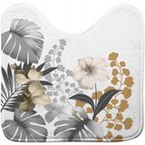 Douceur d'intérieur - KELLY - Toiletmat - Veelkleurig - 45x45 cm