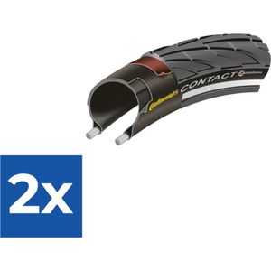 Buitenband Continental Contact Reflex 28 x 1.60 / 42-622mm - zwart met reflectie - Voordeelverpakking 2 stuks