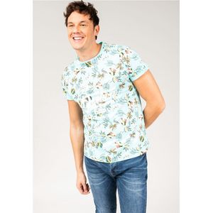 DEELUXE T-shirt met tropische printFRESHY Mint