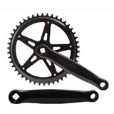 Crankset spieloos 46t staal 18 zwart 170mm - ZWART