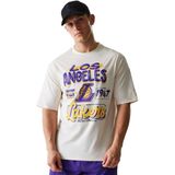 NEW ERA - NBA Loslak - T-shirt - Lichtbeige - Gevoerde Zoom/Rand - Ronde Hals