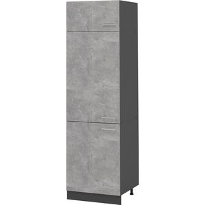 Vicco R-Line Keuken Koelkast ombouwkast – 60 cm Beton