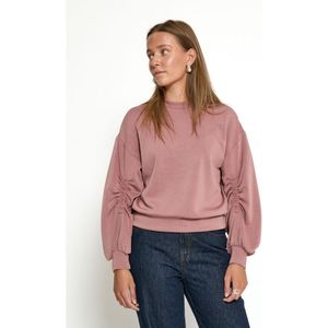 minus - Sweatshirt - Rosa - Effen - Lange Mouw