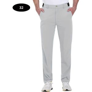 Livano Golfbroek Heren - Golfkleding - Golfen - Golf Accessoires - Nette Pantalon - Lichtgrijs XS - Maat 44
