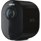 Arlo Ultra 2 draadloze WiFi-beveiligingscamera voor buiten, 4K UHD, 180˚ kleurennachtzicht, sirene & spotlight, bewegingsdetectie, 2-weg-audio, 6 mnd batterij, excl. Smart Hub, incl. proefp. Arlo Secure, 1 IP-Camera, zwart