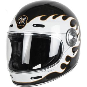 Motor Integraal Integraalhelm TANNEN GEWOON RIJDEN OF STERVEN Zwart/Wit XL van MOTOBLOUZ