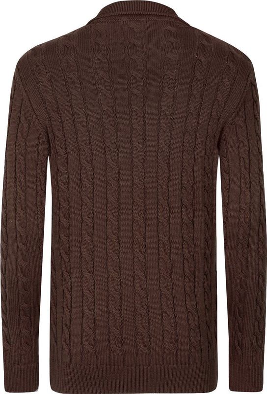 Felix Hardy - Polo Trui - Bruin - Lange Mouwen