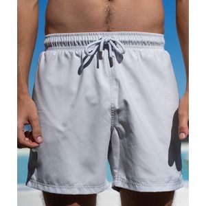 SEA'SONS - Zwembroek Heren - Sneldrogend - Licht Grijs - Basic - Maat XL