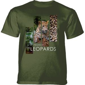 T-shirt Protect Leopard Split Portrait Green XXL