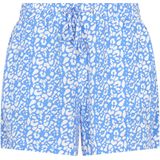 MYMO - Broek - Azuur/Wit - Dierenprint - Loosefit - High Waist