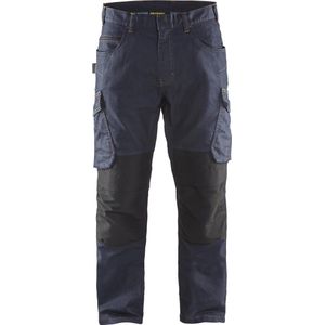 Blaklader Service werkbroek denim 1497-1141 - Marineblauw/Zwart - C62