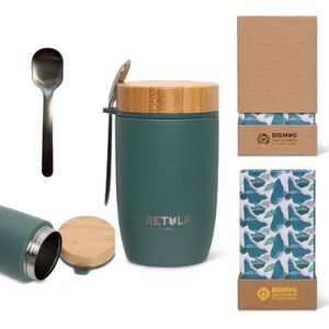 Retulp Big Mug Premium - Thermos - Lunchbox - 500 ml - Green - RVS