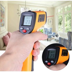 Infrarood Thermometer | Incl. batterijen | Met Laser | Draadloze Temperatuurmeter | -50 tot 500 graden Celsius