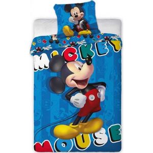 Disney - Mickey Mouse - Dekbedovertrek - 140x200 cm - Eenpersoons - Polyester