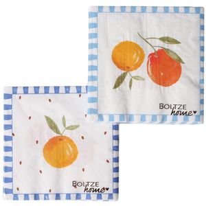 Boltze Home Servetten sinaasappel 20dlg