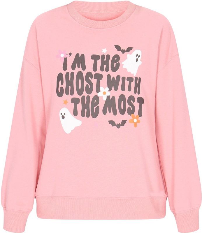 MYMO Sweatshirt  oranje / pink / zwart / wit