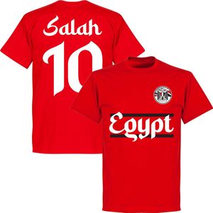 Egypte Salah 10 Logo Team T-Shirt - Rood - Kinderen - 128
