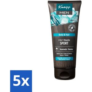 Kneipp - Sport Douche 2‑in‑1 - Men - 200 ml - Bulkverpakking - 5 stuks