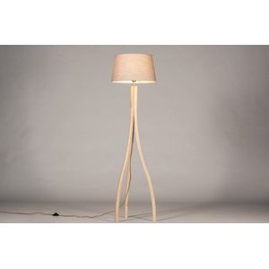 Lumidora Vloerlamp 31061 - ORLANDO - E27 - Hout - Taupe - ⌀ 45 cm