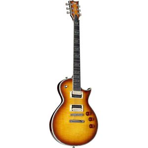 ESP LTD EC-1000FM ASB Amber Sunburst - Single-cut elektrische gitaar