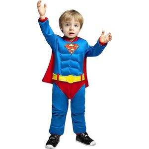 FUNIDELIA Superman kostuum voor baby - 0-6 mnd (50-68 cm) - Blauw