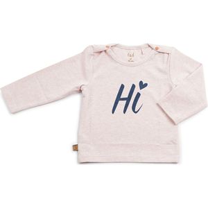 Frogs and Dogs - Shirt Hi - Roze - Maat 50 - Meisjes