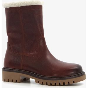 Hush Puppies leren gevoerde meisjes boots - Bruin - Maat 28