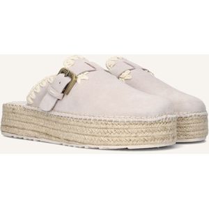 Mou Jute Clog Plain Sue Instappers - Dames - Beige - Maat 36