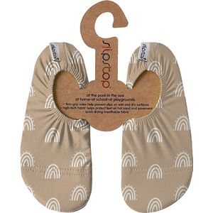Slipstop - Caramel - Zwemschoentjes - Zandkleur - Met Witte Regenbogen