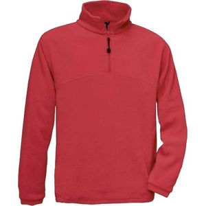 B&C HIGHLANDER Zip Sweater Fleece Rood 3XL