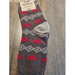 1 Paar - Alpaca Wollen Sokken - Maat 39-42 - Kerstsokken - Cadeau Artikel - Wintersokken - Huissokken