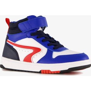 Blue Box hoge jongens sneakers blauw rood - Maat 31 - Uitneembare zool