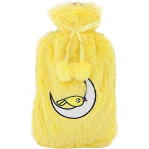 Warmwaterkruik met Pluche Hoes en Schattige Vogeldecoratie - 2 Liter