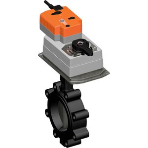 Belimo Vlinderklep DN100/PN16 Lug 24VAC/DC Open/Dicht Fail-Safe GGG40 EPDM IP54 ISO 5211 150s 90Nm D6100NL/DRK24A-5 - V2X3W
