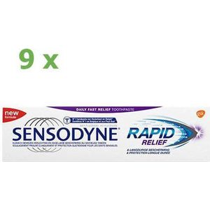 Sensodyne - Tandpasta - Rapid Relief - 75ml x 9