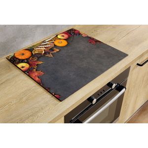 Inductiebeschermer - Herfst Sfeer met Fruit - 57.6x51.6 cm - Inductiebeschermer - Inductie Afdekplaat Kookplaat - Inductie Mat - Anti-Slip - Keuken Decoratie - Keuken Accessoires