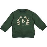BESS - Sweater - Bottle Green - Ronde Hals - Lange Mouwen