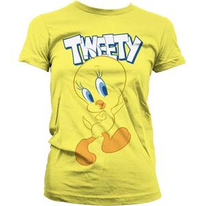 Looney Tunes Dames Tshirt -S- Tweety Geel