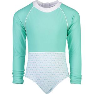 Snapper Rock - UV Badpak Longsleeve voor meisjes - Oceania Sustainable - Aqua