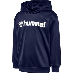 Hummel - hmlLOGO Hoodie - Kinderen - Zwart - Interlock Gebreid