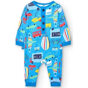Boboli 148193 Lange Mouw Romper Veelkleurig 12 Months Jongens