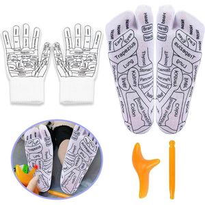 Inovra - Reflexologiesokken en Massagehandschoenen voor Verbeterde Voetgezondheid